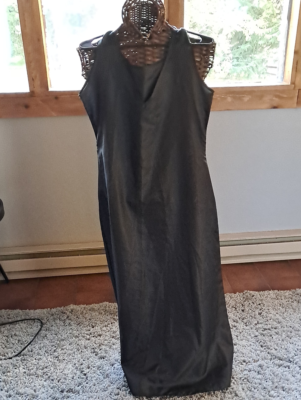 Classic Black Sleeveless Maxi Dress